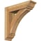 Ekena Millwork Thorton Traditional Rough Sawn Bracket w/ Offset Brace, Western Red Cedar, 6"W x 22"D x 22"H BKT0604X22X22THR01RWR - alternate 1